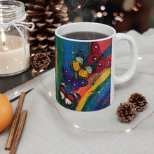 Load image into Gallery viewer, GreenLiving4Life Butterfly Collection - &quot;Yellow Butterfly Abstract&quot; Mug 11oz - GreenLiving4Life
