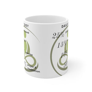 GreenLiving4Life "Daily Diet" Mug 11oz - GreenLiving4Life
