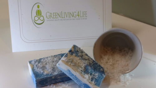 Winter Wonderland Salt Soap Bar-Scented Cold Processed - GreenLiving4Life