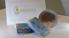 Load image into Gallery viewer, Winter Wonderland Salt Soap Bar-Scented Cold Processed - GreenLiving4Life