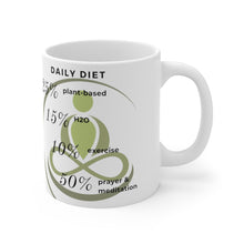 Load image into Gallery viewer, GreenLiving4Life &quot;Daily Diet&quot; Mug 11oz - GreenLiving4Life