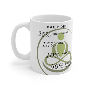 GreenLiving4Life "Daily Diet" Mug 11oz - GreenLiving4Life