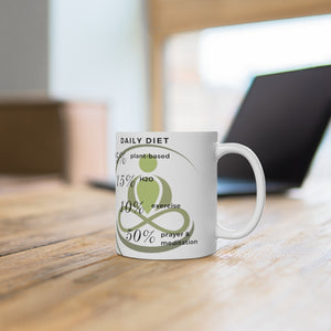 GreenLiving4Life "Daily Diet" Mug 11oz - GreenLiving4Life